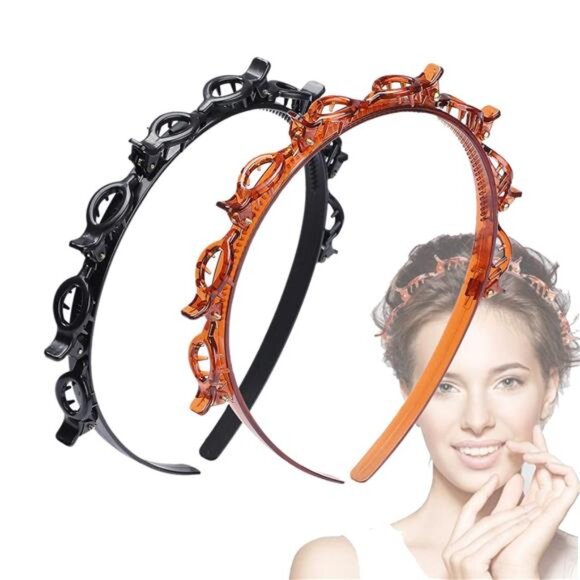2 Pcs Bangs Hairstyle Hairpin Headband, Professional Weave Bangs Clip - Picture 1 of 6